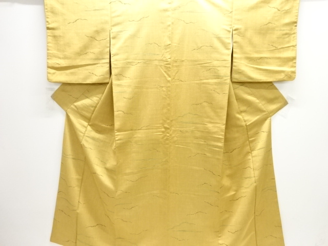 雲模様織り出しお召着物